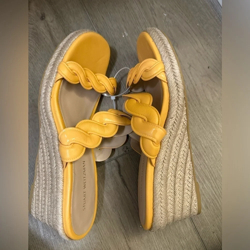 NEW! Stuart Weitzman Mango Twist Espadrille Wedge Sandal - Size 6 🚙 - Picture 10 of 10